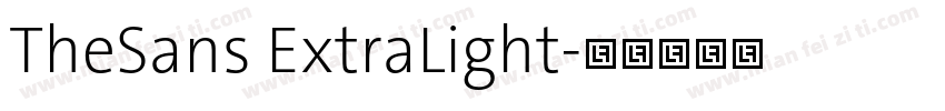 TheSans ExtraLight字体转换